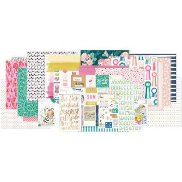 April 2017 Color Scrapbook Kit Hip Kit Club Scrapbook Kit Club