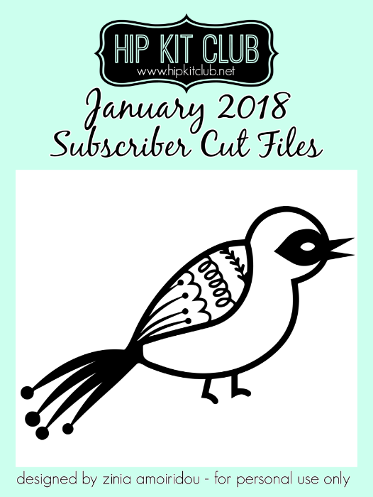 January 2018 - Zinia Amoiridou - Bird - Cut Files
