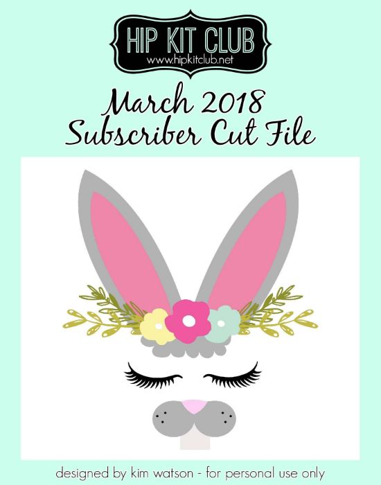 March 2018 - Kim Watson - Bunny Ears - Cut Files