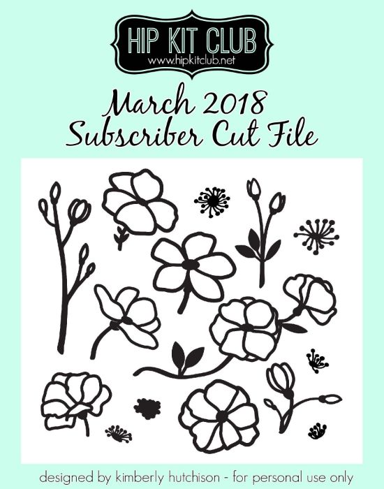 March 2018 - Kimberly Hutchison - Cherry Blossoms - Cut Files