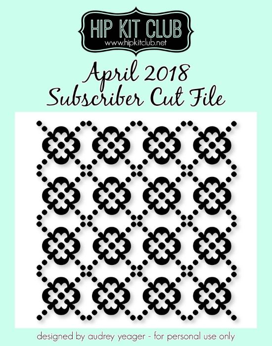 April 2018 - Audrey Yeager - Lace Background - Cut Files - Silhouette Cricut