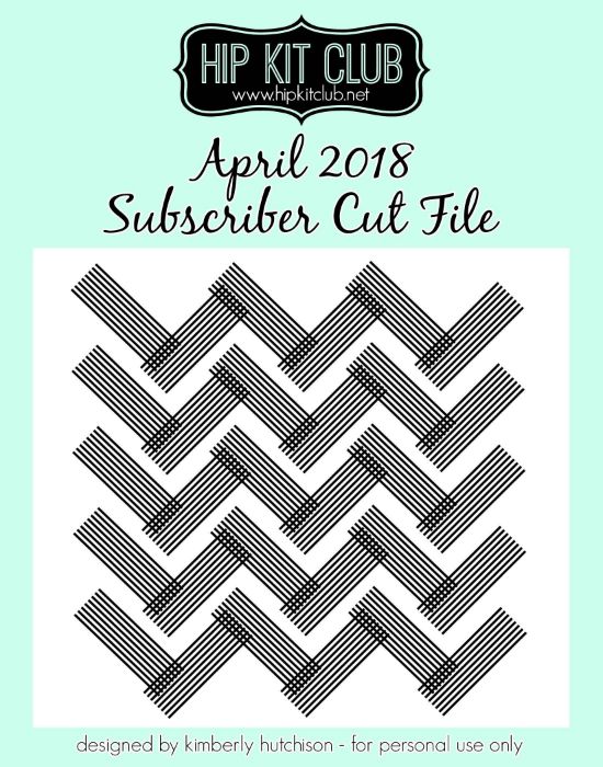 April 2018 - Kimberly Hutchison - Stripe Background - Cut Files - Silhouette Cricut