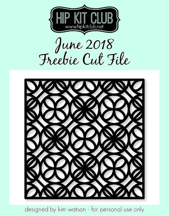 June 2018 - Kim Watson - Mosaic Background - Cut Files - Silhouette Cricut