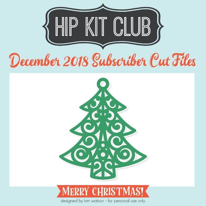 Subscriber Gift - Day 8 - Kim Watson - Scandi Xmas Tree - Silhouette Cricut