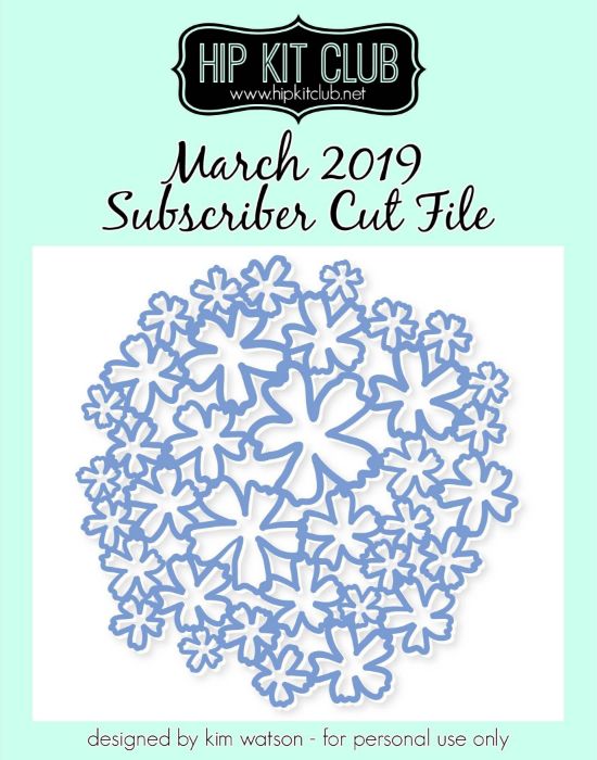 March 2019 - Kim Watson - Floral Background - Silhouette Cricut