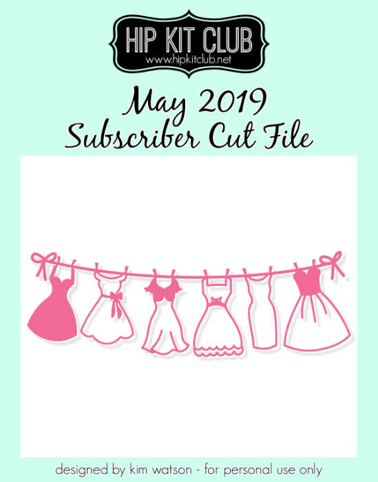 May 2019 - Kim Watson - Clothes Line - Silhouette Cricut