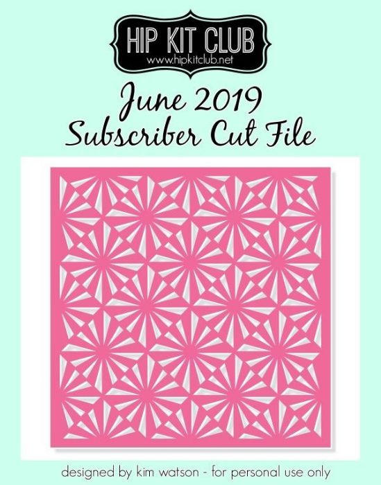 June 2019 - Kim Watson - Starburst Squares - Silhouette Cricut