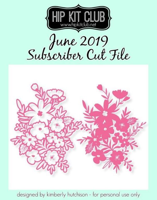 June 2019 - Kimberly Hutchison - Floral Clusters - Silhouette Cricut