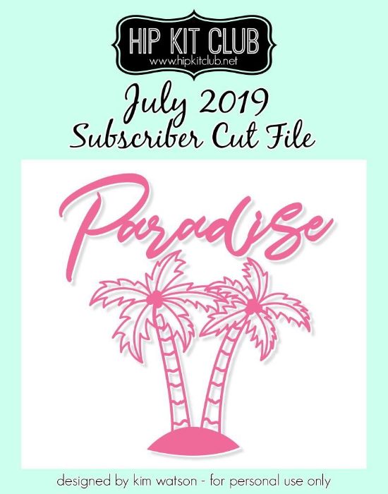 July 2019 - Kim Watson - Palm Tree - Silhouette Cricut
