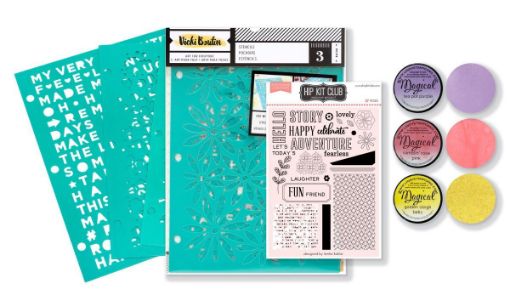 August 2019 Hip Kit Club Color Scrapbook Kit