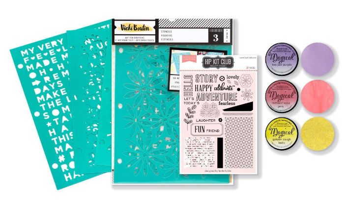 August 2019 Hip Kit Club Color Scrapbook Kit