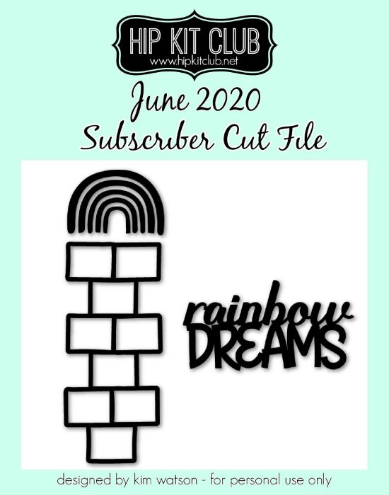 June 2020 - Kim Watson - Rainbow and Frames  - Silhouette Cricut Cameo