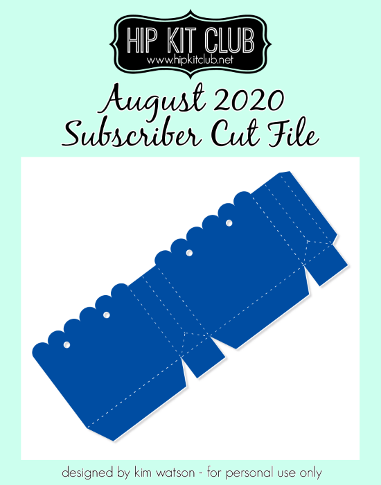 August 2020 - Kim Watson - Gift Bag - Silhouette Cricut Cameo