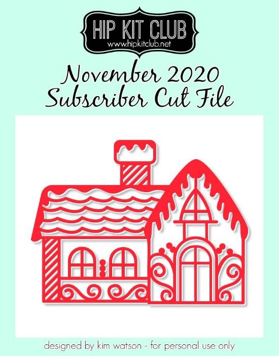 November 2020 - Kim Watson - Gingerbread House Detail - Silhouette Cricut Cameo