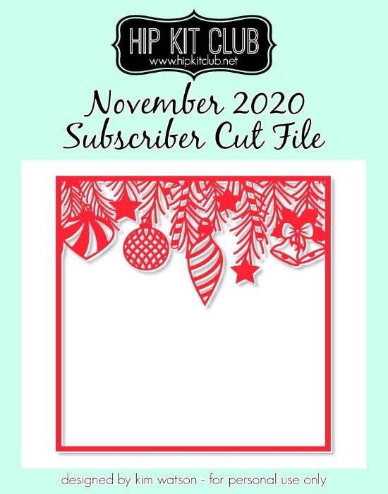 November 2020 - Kim Watson - Ornaments - Silhouette Cricut Cameo