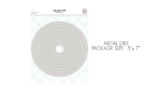 January 2022 Nested Circle Metal Die Kit Scrapbook Kit