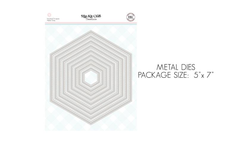 January 2022 Nested Hexagon Infinity Metal Die Kit