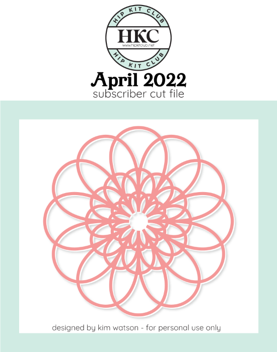 April 2022 - Kim Watson - Mandala  - Silhouette Cricut Cameo
