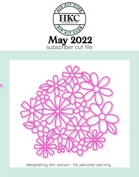 May  2022 - Kim Watson - May Flower Lace  - Silhouette Cricut Cameo
