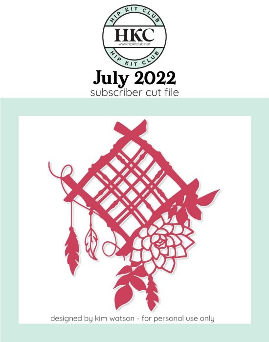 July 2022 - Kim Watson - Dream Catcher - Silhouette Cricut Cameo