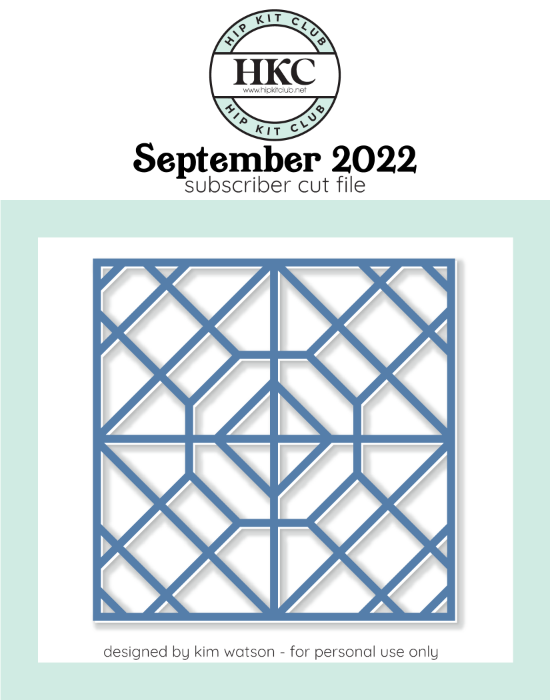September 2022 - Kim Watson - Geo Hexagon Background  - Silhouette Cricut Cameo