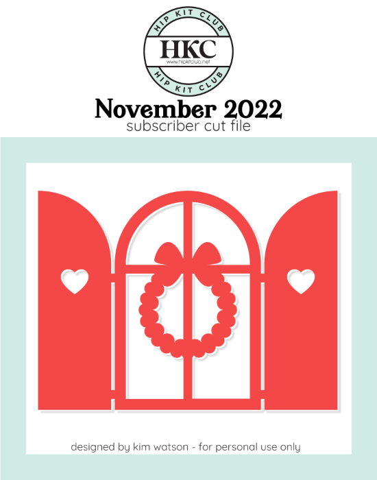 November 2022 - Kim Watson - Window  - Silhouette Cricut Cameo