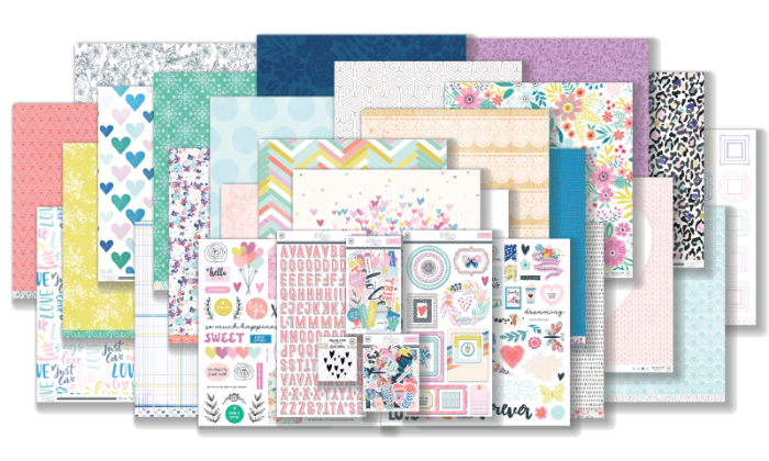 May 2022 Hip Kit Club Embellishment Scrapbook Kit  Exclusive Together is  Best Collection - Hip Kit Club Scrapbook Kit Club