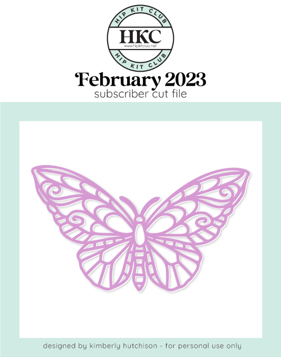 February 2023 - Kim Watson - Butterfly - Silhouette Cricut Cameo