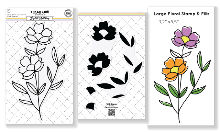 Picture of May 2023 Wild Flower Layered Clear Stamp