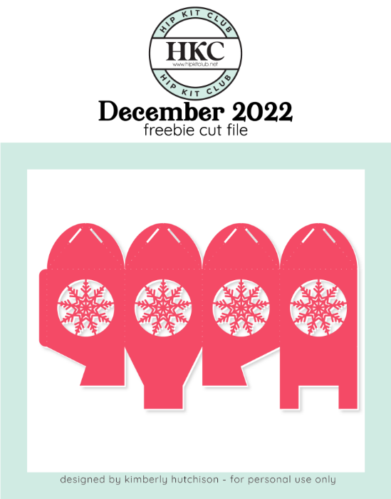 Picture of December 2022 Snowflake Box Cut File (Free when registered)    