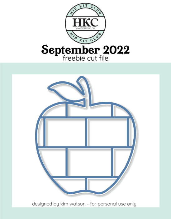 Picture of September 2022 Apple Collage Cut File (Free when registered)      