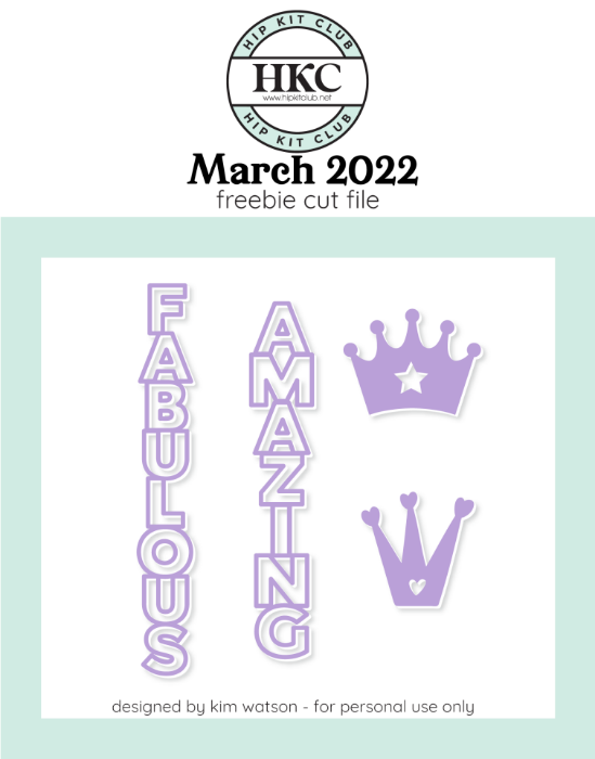 Picture of March 2022 Fabulous Amazing Cut File (Free when registered)     