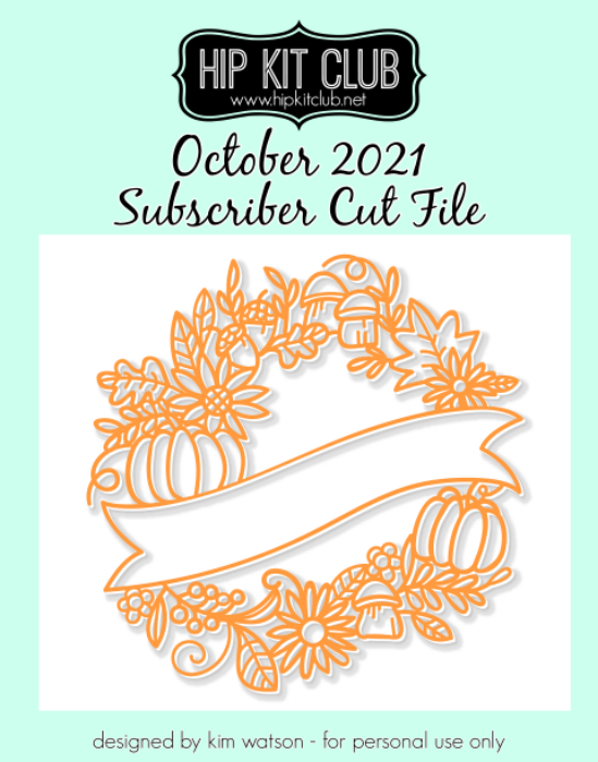 Picture of October 2021 - Floral Wreath Cut File