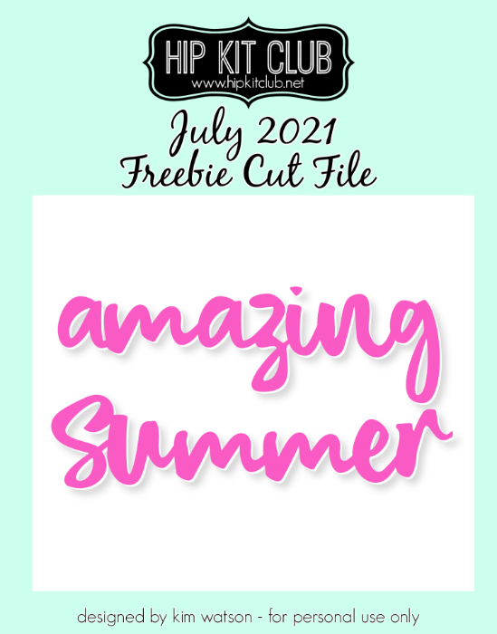 Picture of July 2021 - Amazing Summer Cut File (Free when registered)