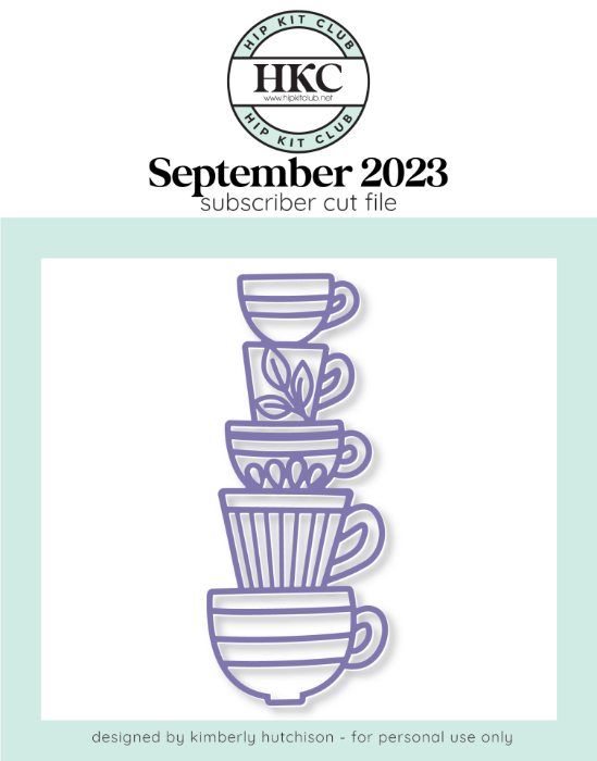 Picture of September 2023 Coffee Cups Cut File 