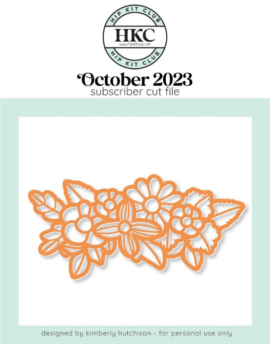 Picture of October 2023 Floral Cut File 