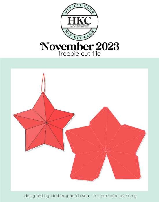 Folded Star Ornament Cut File (Free when registered)