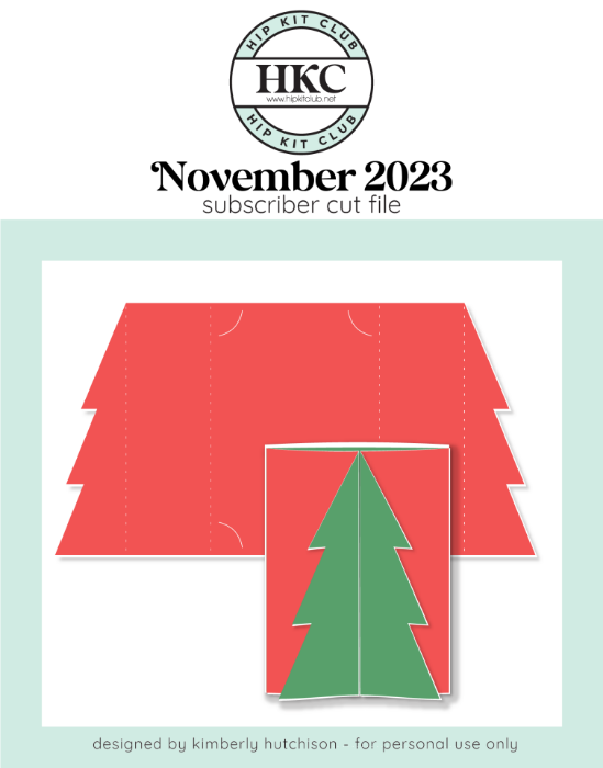 Christmas Tree Gatefold Card Cut File