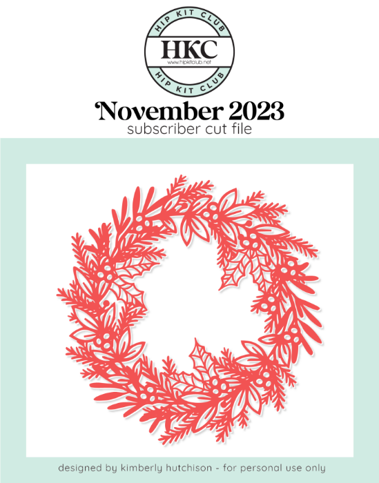 Winterberry Wreath Cut File