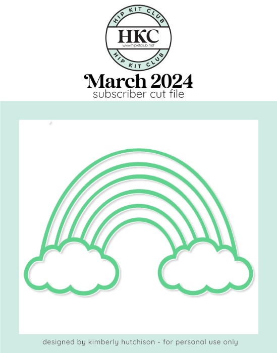 Picture of March 2024 Rainbow Cut File