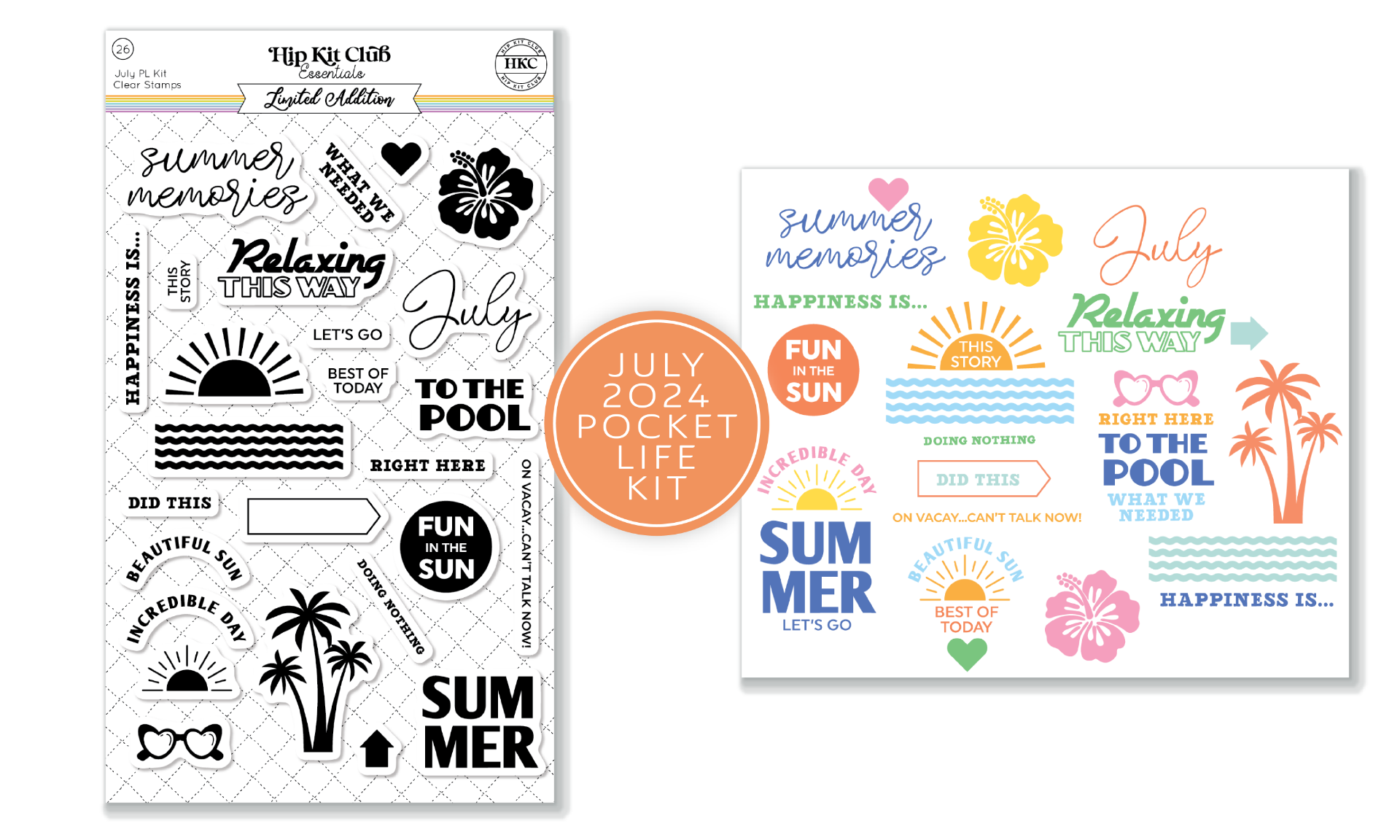 July 2024 Pocket Life Stamp Set