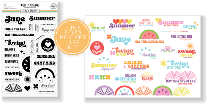 June 2025 Pocket Life Stamp Set