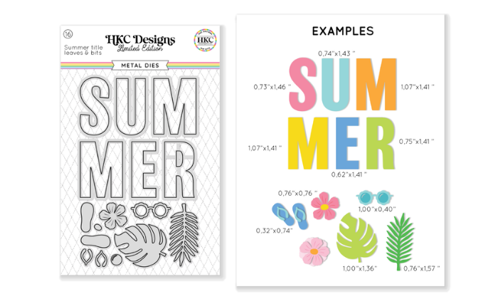 August 2025 Summer Metal Die Set