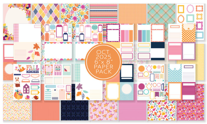 October 2025 Pocket Life Cards and Ephemera Shapes