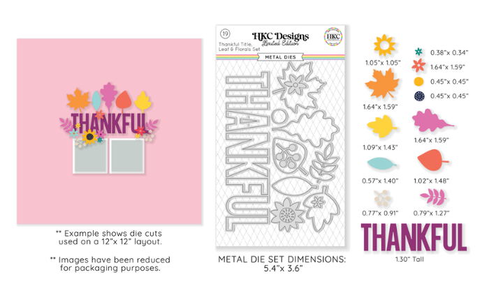 October 2025 Thankful Metal Die Set