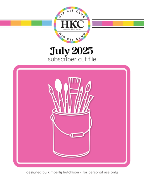 Picture of July 2025 Paint Brush Can Cut FIle