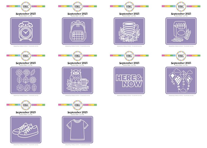 Picture of September 2025 Full Cut File Digital Download Pack