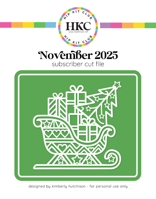 Picture of November 2025 Santas Sleigh Cut File